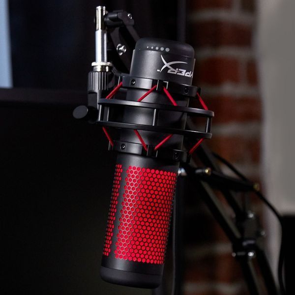 Мікрофон для ПК/ для стрімінгу, подкастів HyperX Quadcast (HX-MICQC-BK) 4P5P6AA фото