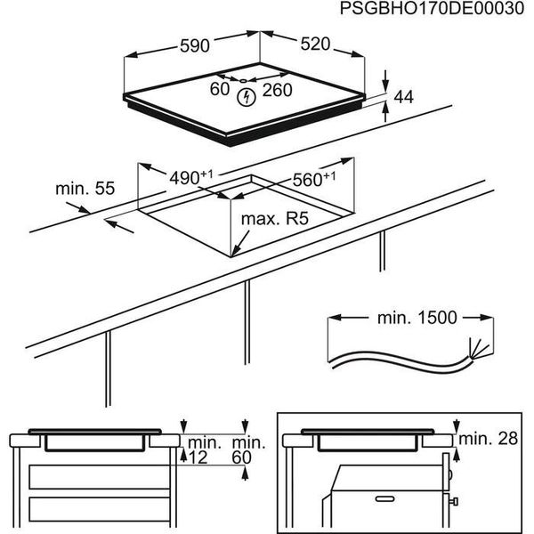 Варильна поверхня електрична Electrolux Slim-fit LIL61424C LIL61424C фото