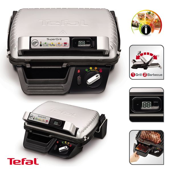 Електрогриль притискний Tefal Super Grill GC451B12 GC451B12 фото