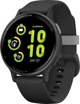 Смарт-годинник Garmin vivoactive 5 Slate Aluminum Bezel with Black Case(010-02862-10/50/5A) 010-02862-10 фото