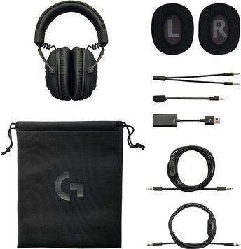 Навушники з мікрофоном Logitech G PRO X Black (981-000818) 981-000818 фото