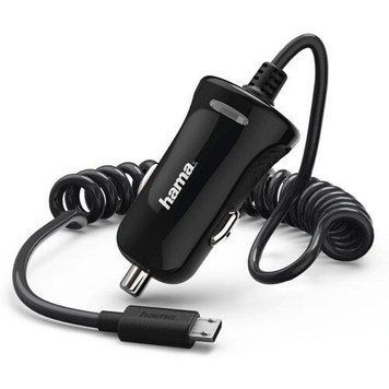 Автомобильное зарядное устройство Hama Car Charger micro USB 2.4A black 178261 фото